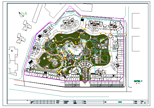 某景区园林景观设计cad施工图纸