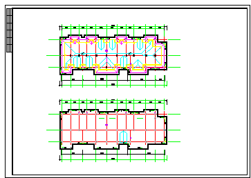 框架结构住宅楼cad设计图(全套图纸及计算书,其包含的内容为二层平面