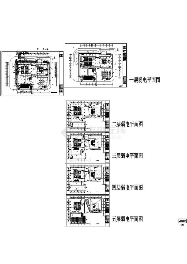 广东超高层商务楼强弱电设计cad电气施工图共八十三张图含设计说明