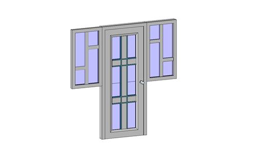 门联窗塑钢单窗