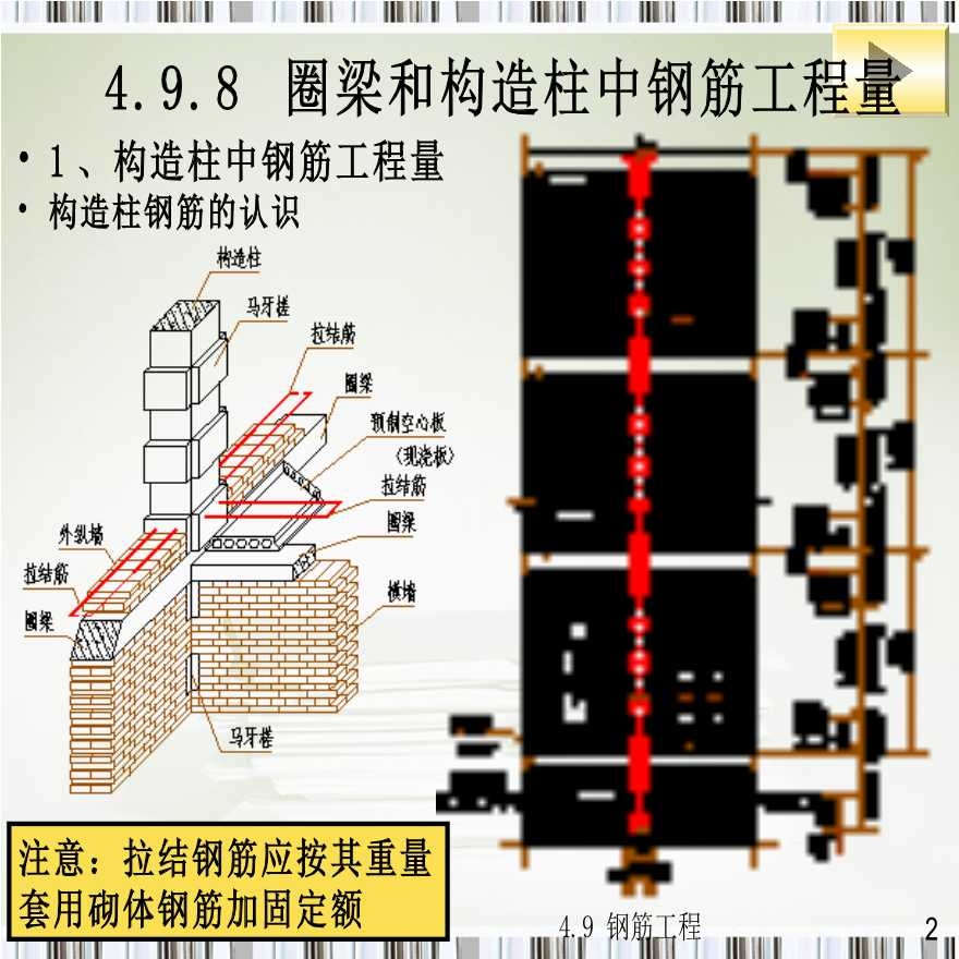 钢筋工程构造柱和圈梁