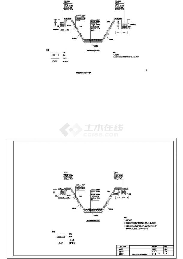 某生活垃圾填埋场设计图cad设计图