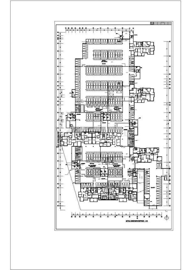 地下室人防工程cad图纸