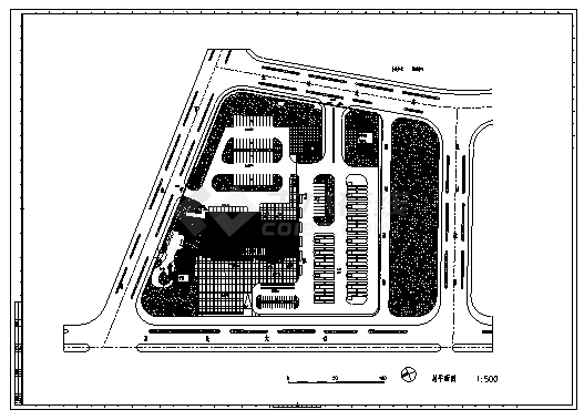 汽车客运站设计_某市二层汽车客运站建筑设计cad图(含