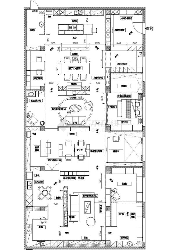 全屋定制平面布置详图,设计详实,供设计师参考学习.