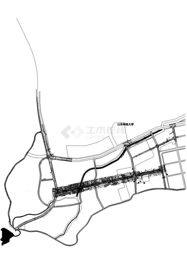 沈阳市铁西区某市政道路及管网工程cad施工图