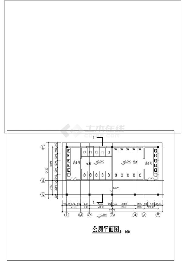 20套公厕设计cad非常标准图纸