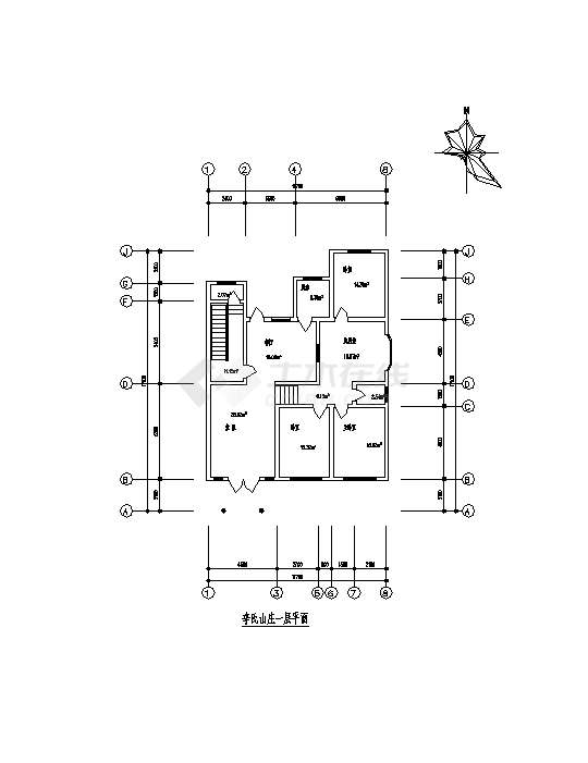 农家小型住宅楼建筑设计施工cad图纸_住宅小区_土木在线