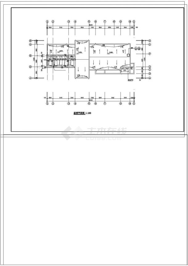 某公共厕所全套建筑平面cad施工图纸