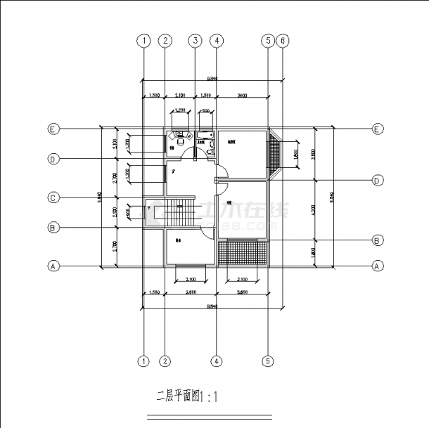 二套家庭小别墅住宅楼建筑设计施工cad图纸含说明