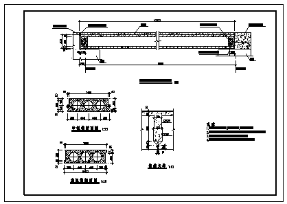 现代10米板桥结构详细cad施工图纸