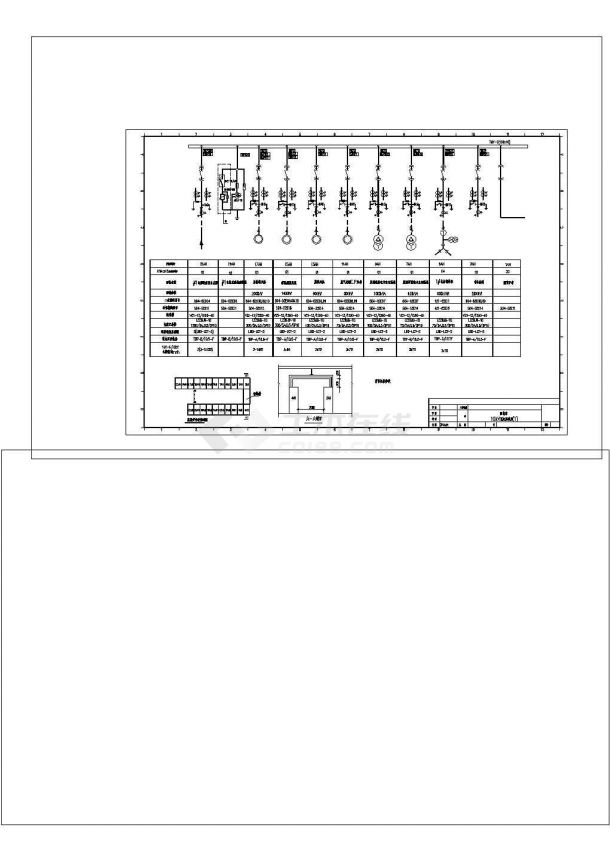 10kv配电站供电系统cad图纸设计