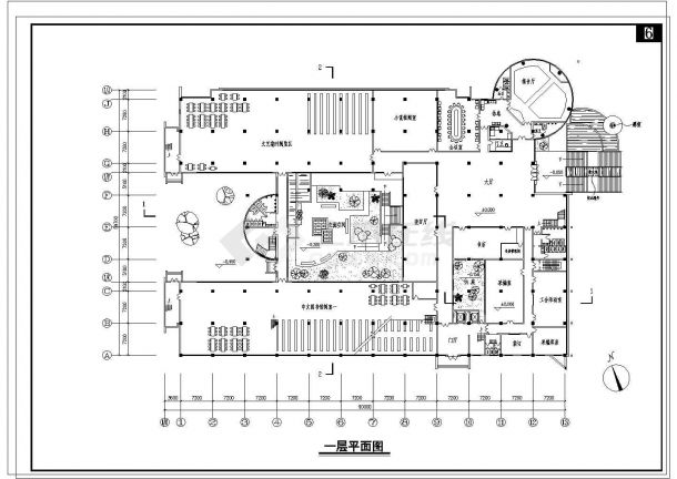 四川农大图书馆建筑设计施工详图