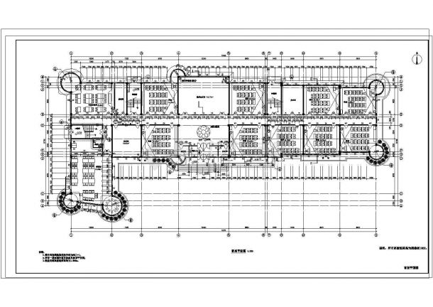 某校区教学楼建筑设计平面图