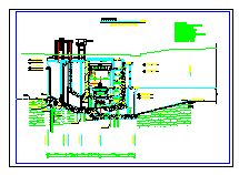 一整套河床式水电站cad设计施工图纸