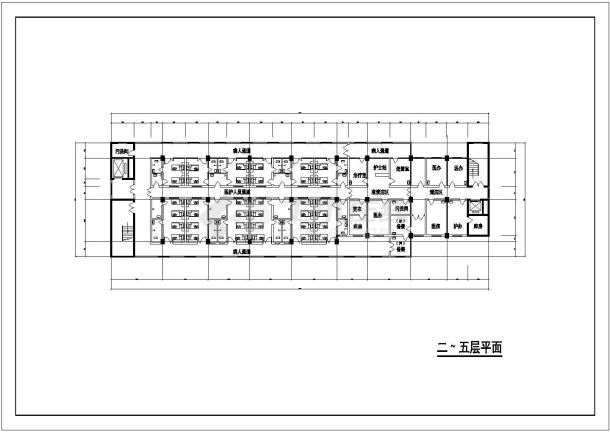 某地医院多层病房建筑设计方案图纸