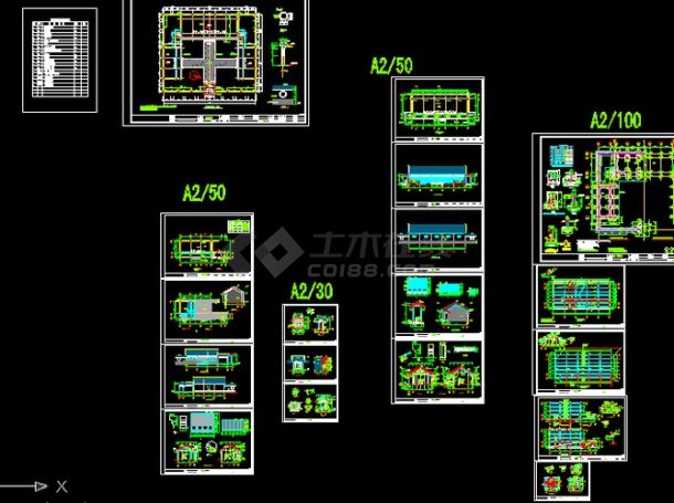 非常实用的一全套施工图,卷棚顶仿古建筑.