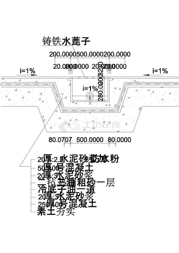 12个地沟及盖板cad详图