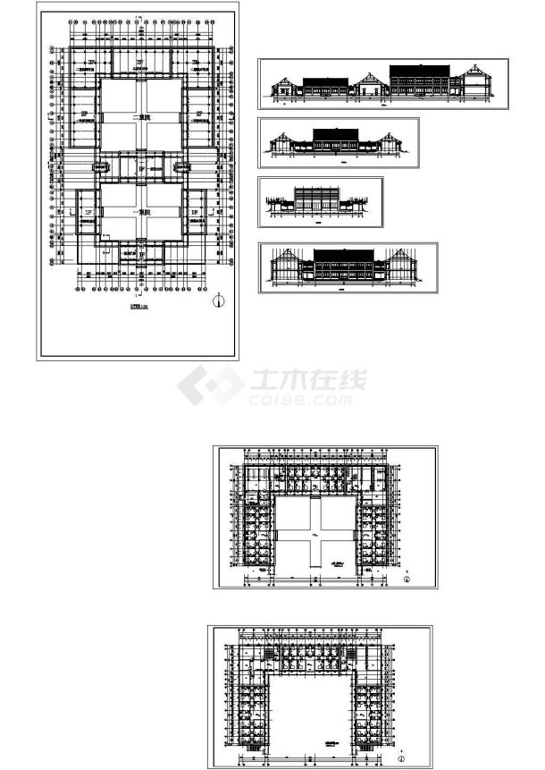 仿明清官式建筑(含说明,平面图,立面图,详图)