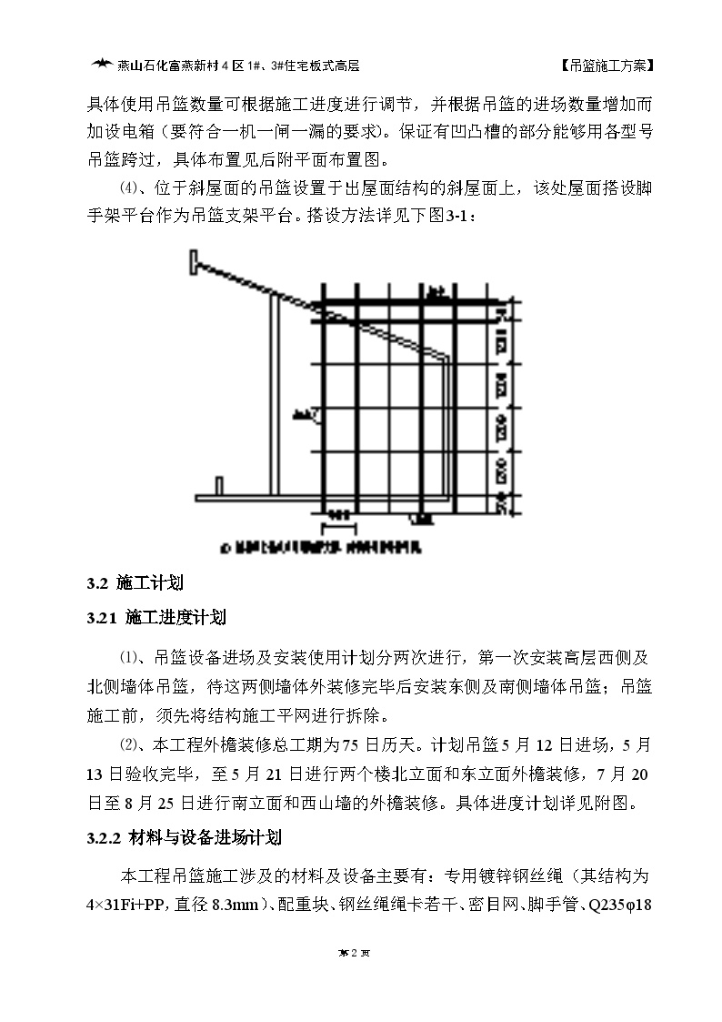 吊篮工程施工工程