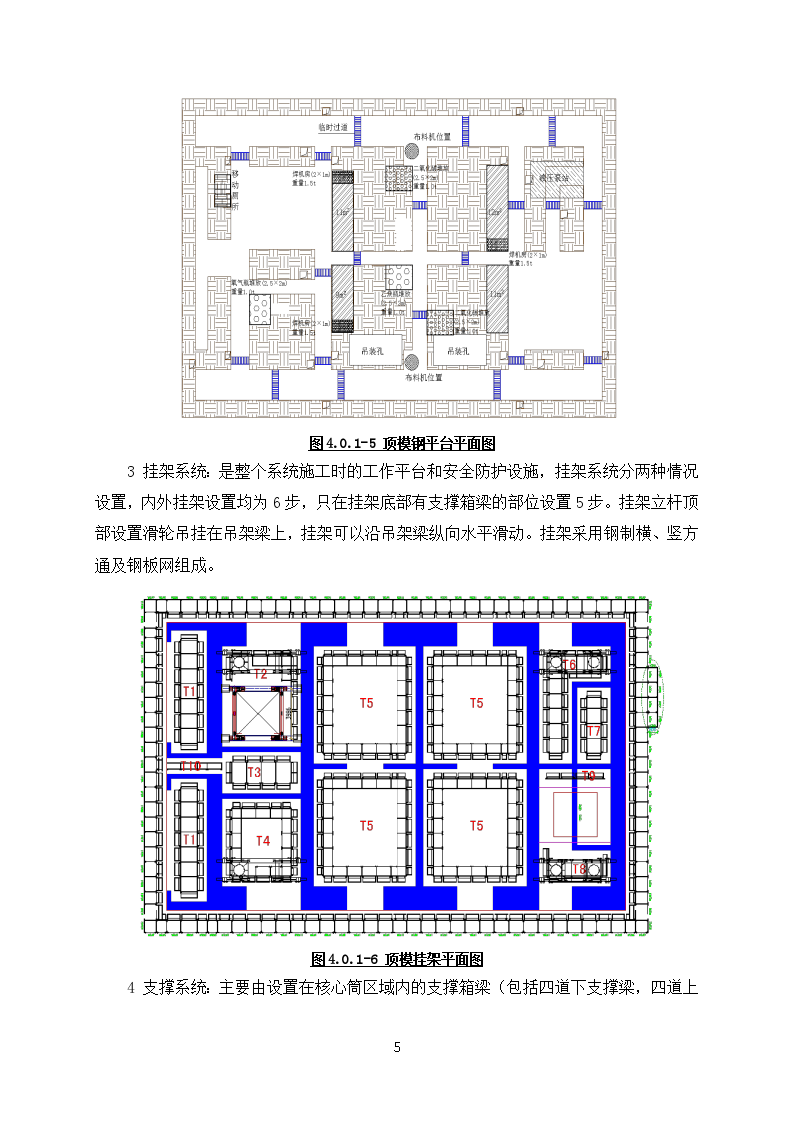 超高层核心筒墙体顶模系统施工工法