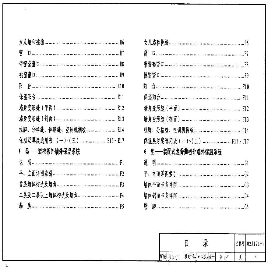 02j121-1 外墙外保温建筑构造(一)