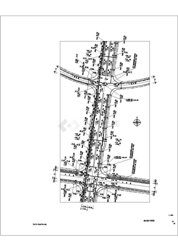 南方某城市主干道道路及雨污水设计给排水施工图