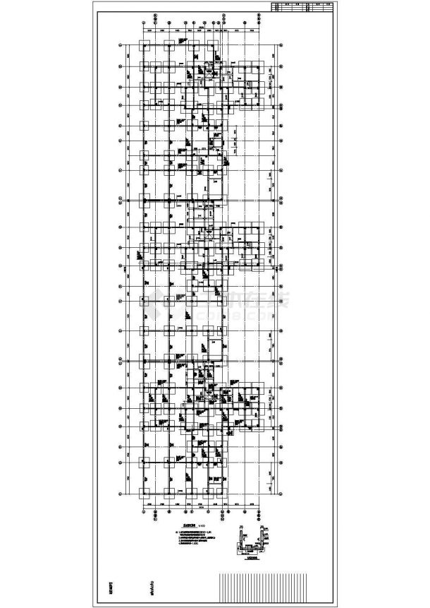 某地九层现浇钢筋混凝土框架结构太阳城施工图