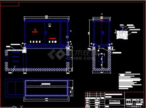 户外箱式高压环网柜_住宅楼建筑电气设计施工图_土木