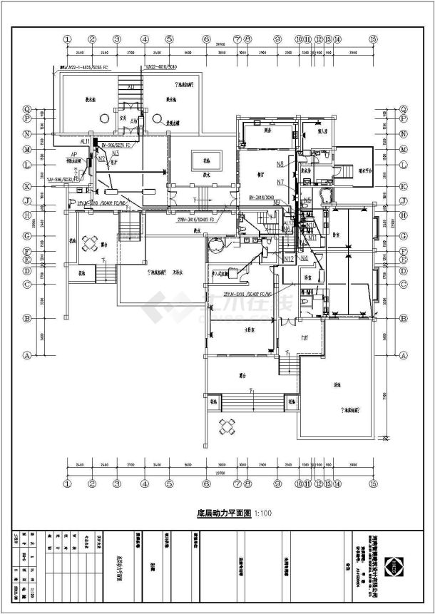 [河南]某地上两层别墅全套强弱电施工图纸(含照明节能