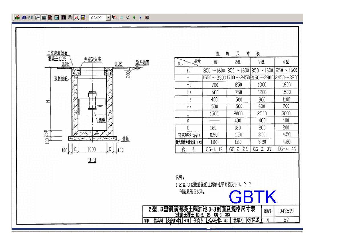 04s519隔油池图集