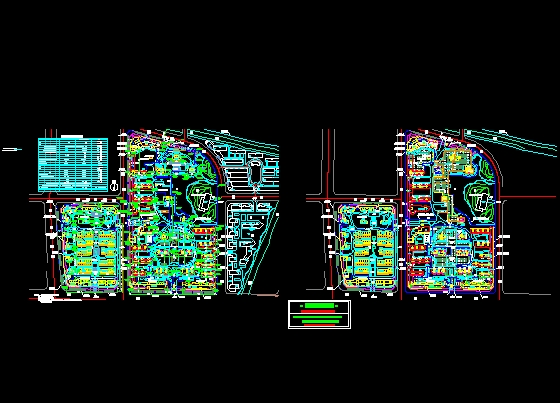 内蒙古某草原城市八百亩小区总体规划图