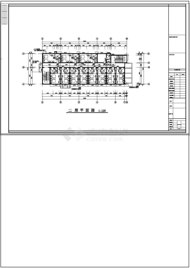 某地小型二层办公楼建筑施工图含设计说明