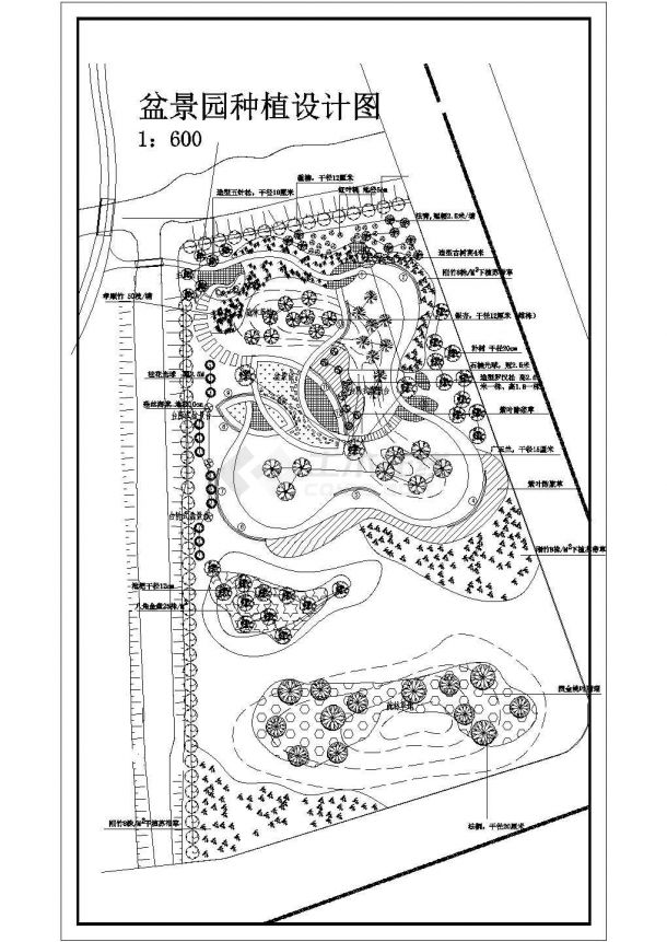 盆景园种植设计图