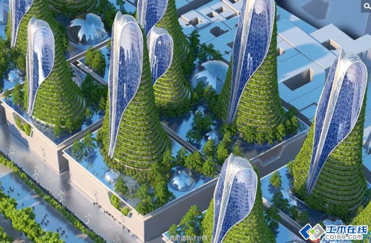 2050年巴黎未来绿色环保建筑设计方案