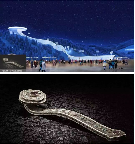 中国首座跳台滑雪中心"雪如意"惊艳亮相 !