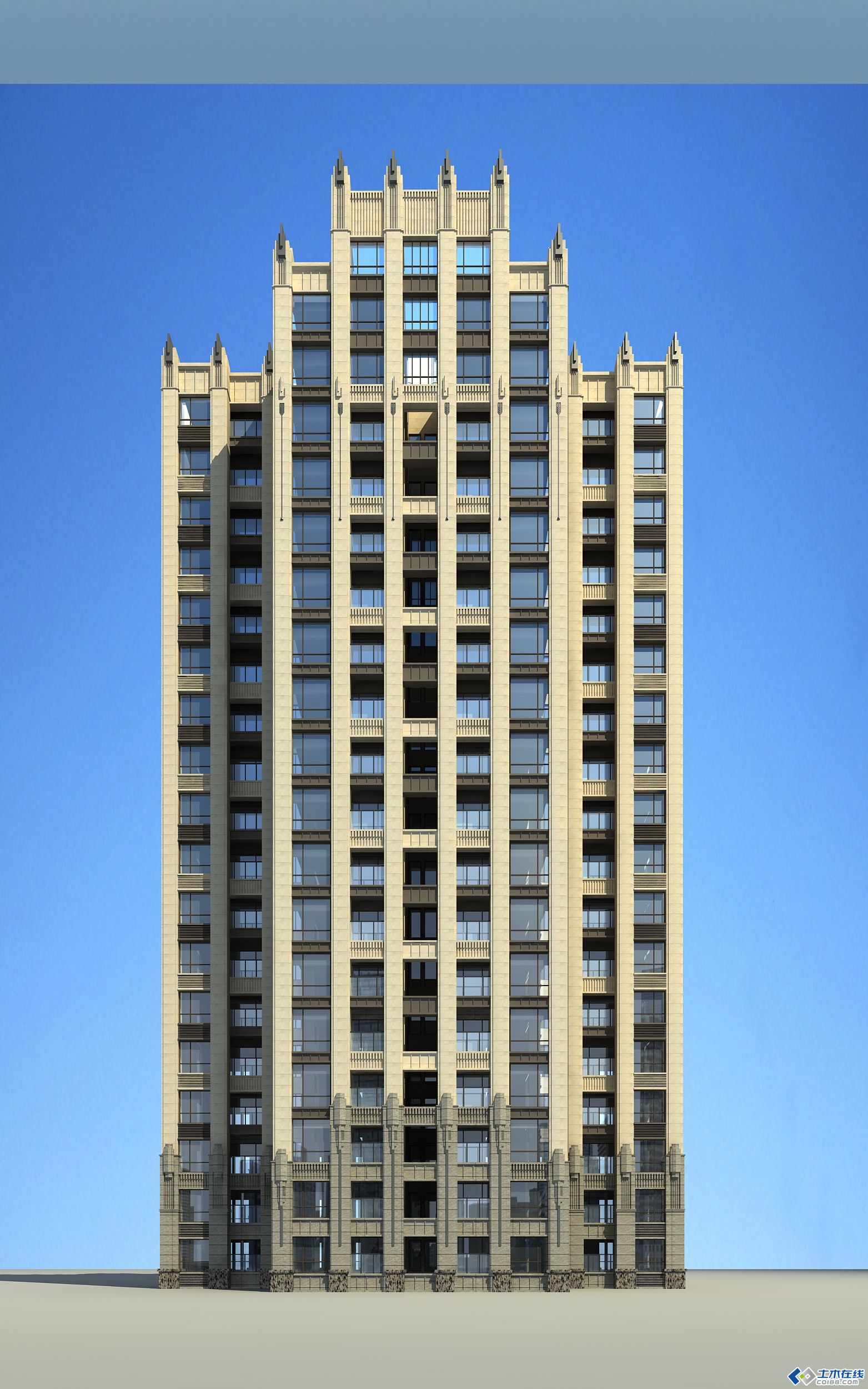 art-deco风格高层住宅外立面造型柱用什么材料比较好?