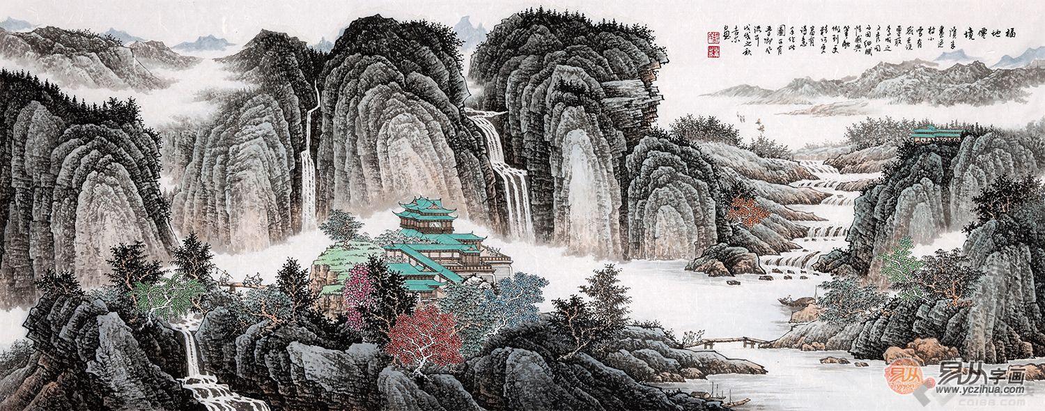 品赏许吉尔山水画有感 领略东方文化中的山水神韵