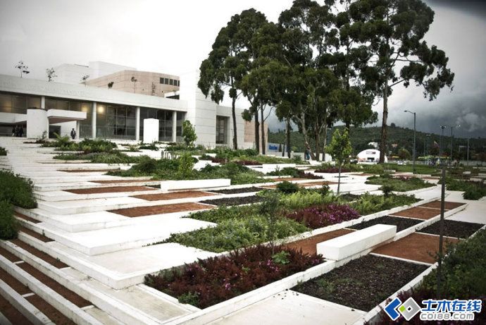 哥伦比亚santodomingo图书馆公园景观设计