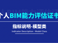 【BIM评估认证】个人BIM能力评估指标说明-模型类