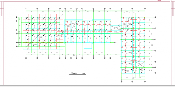 某地某水利枢纽工程综合楼结构图CAD图纸_图1