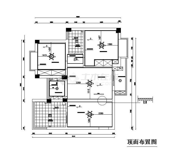 两居室装修室内设计施工图-图一