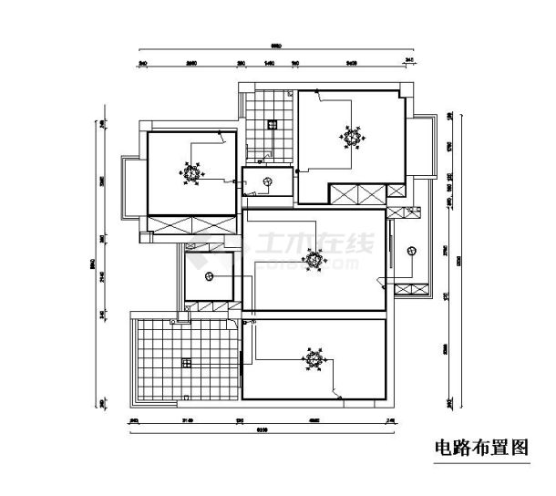 两居室装修室内设计施工图-图二