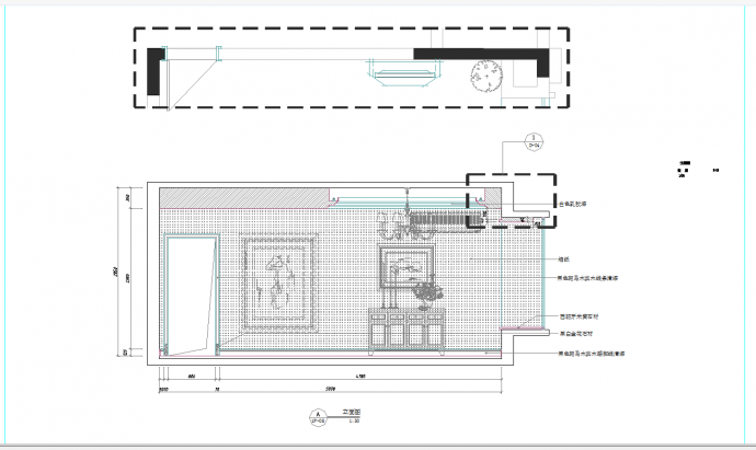 重庆欧式奢华三室两厅室内装修图CAD图纸_图1