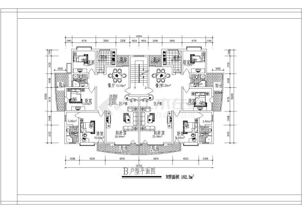 杭州经典别墅户型CAD大样构造节点图-图二