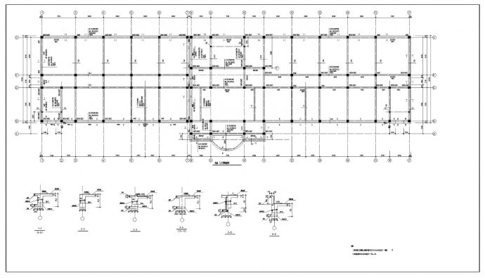 学校教学楼框架结构施工详图_图1