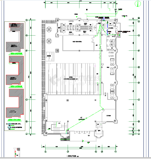 某地翡翠湾会所建筑电施CAD图纸-图一