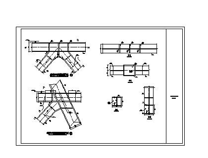 某钢结构桁架节点构造详图_图1