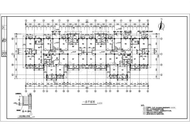 淮安6层住宅楼设计CAD大样构造节点图-图二