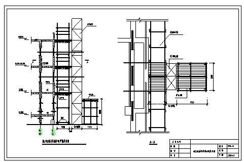 （14）施工电梯与外脚手架关系图1.dwg-图一